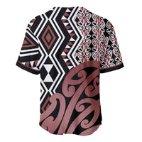 New Zealand Baseball Jersey Aotearoa Kowhaiwhai Mix Taniko Art - Wonder Print Shop