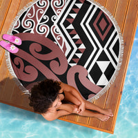 New Zealand Beach Blanket Aotearoa Kowhaiwhai Mix Taniko Art - Wonder Print Shop