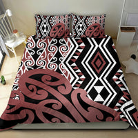 New Zealand Bedding Set Aotearoa Kowhaiwhai Mix Taniko Art - Wonder Print Shop