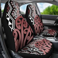 New Zealand Car Seat Cover Aotearoa Kowhaiwhai Mix Taniko Art - Wonder Print Shop