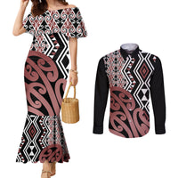 new-zealand-couples-matching-mermaid-dress-and-long-sleeve-button-shirt-aotearoa-kowhaiwhai-mix-taniko-art