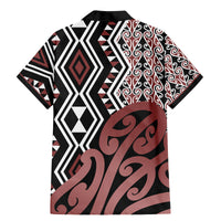 New Zealand Family Matching Mermaid Dress and Hawaiian Shirt Aotearoa Kowhaiwhai Mix Taniko Art - Wonder Print Shop