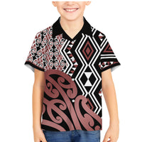 New Zealand Family Matching Mermaid Dress and Hawaiian Shirt Aotearoa Kowhaiwhai Mix Taniko Art - Wonder Print Shop