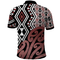 New Zealand Polo Shirt Aotearoa Kowhaiwhai Mix Taniko Art - Wonder Print Shop