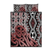 New Zealand Quilt Bed Set Aotearoa Kowhaiwhai Mix Taniko Art - Wonder Print Shop
