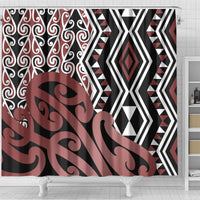 new-zealand-shower-curtain-aotearoa-kowhaiwhai-mix-taniko-art