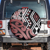 New Zealand Spare Tire Cover Aotearoa Kowhaiwhai Mix Taniko Art - Wonder Print Shop