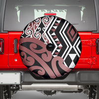 New Zealand Spare Tire Cover Aotearoa Kowhaiwhai Mix Taniko Art - Wonder Print Shop