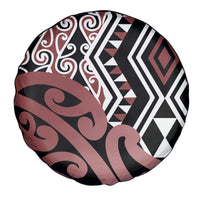 New Zealand Spare Tire Cover Aotearoa Kowhaiwhai Mix Taniko Art - Wonder Print Shop