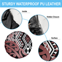 New Zealand Spare Tire Cover Aotearoa Kowhaiwhai Mix Taniko Art - Wonder Print Shop