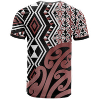 New Zealand T Shirt Aotearoa Kowhaiwhai Mix Taniko Art - Wonder Print Shop