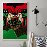Libya Independence Day Canvas Wall Art Happy 24 December African Pattern Flag Style - Wonder Print Shop