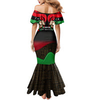 Libya Independence Day Family Matching Mermaid Dress and Hawaiian Shirt Happy 24 December African Pattern Flag Style - Wonder Print Shop