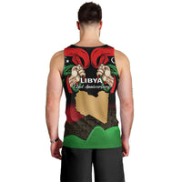 Libya Independence Day Men Tank Top Happy 24 December African Pattern Flag Style - Wonder Print Shop