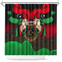 libya-independence-day-shower-curtain-happy-24-december-african-pattern-flag-style