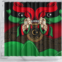 libya-independence-day-shower-curtain-happy-24-december-african-pattern-flag-style