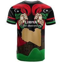 Libya Independence Day T Shirt Happy 24 December African Pattern Flag Style - Wonder Print Shop