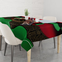 Libya Independence Day Tablecloth Happy 24 December African Pattern Flag Style - Wonder Print Shop