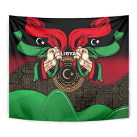 Libya Independence Day Tapestry Happy 24 December African Pattern Flag Style - Wonder Print Shop