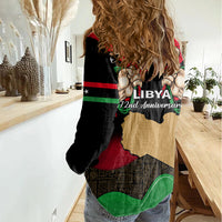 Libya Independence Day Women Casual Shirt Happy 24 December African Pattern Flag Style - Wonder Print Shop