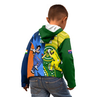 Australia And India Cricket Kid Hoodie 2023 World Cup Final Together - Wonder Print Shop