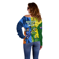 Australia And India Cricket Off Shoulder Sweater 2023 World Cup Final Together - Wonder Print Shop