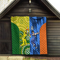 Australia And India Cricket Quilt 2023 World Cup Final Together - Wonder Print Shop