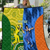 Custom Australia And India Cricket Quilt 2023 World Cup Final Together - Wonder Print Shop