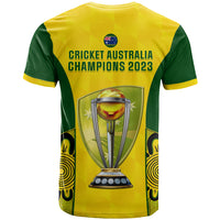 Australia Cricket T Shirt World Cup Go Champions 2023 Indigenous - Wonder Print Shop