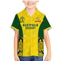 Custom Australia Cricket Family Matching Mermaid Dress and Hawaiian Shirt World Cup Go Champions 2023 Indigenous - Wonder Print Shop