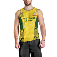 Custom Australia Cricket Men Tank Top World Cup Go Champions 2023 Indigenous - Wonder Print Shop