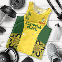 Custom Australia Cricket Men Tank Top World Cup Go Champions 2023 Indigenous - Wonder Print Shop