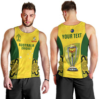Custom Australia Cricket Men Tank Top World Cup Go Champions 2023 Indigenous - Wonder Print Shop