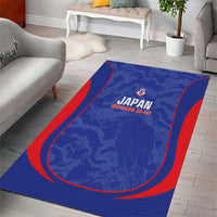 Japan Football Area Rug 2026 Come On Samurai Blue - Wonder Print Shop