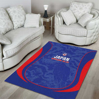 Japan Football Area Rug 2026 Come On Samurai Blue - Wonder Print Shop