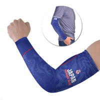 Custom Japan Football Arm Sleeves 2026 Come On Samurai Blue - Wonder Print Shop