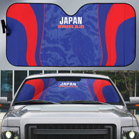 Japan Football Auto Sun Shade 2026 Come On Samurai Blue - Wonder Print Shop