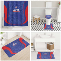 Japan Football Bathroom Set 2026 Come On Samurai Blue - Wonder Print Shop