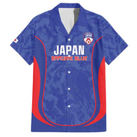 Custom Japan Football Family Matching Off Shoulder Maxi Dress and Hawaiian Shirt 2026 Come On Samurai Blue - Wonder Print Shop