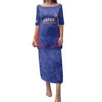 Custom Japan Football Family Matching Puletasi and Hawaiian Shirt 2026 Come On Samurai Blue - Wonder Print Shop