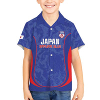 Custom Japan Football Family Matching Puletasi and Hawaiian Shirt 2026 Come On Samurai Blue - Wonder Print Shop