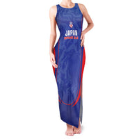Custom Japan Football Family Matching Tank Maxi Dress and Hawaiian Shirt 2026 Come On Samurai Blue - Wonder Print Shop