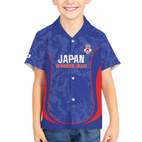 Custom Japan Football Kid Hawaiian Shirt 2026 Come On Samurai Blue - Wonder Print Shop