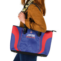 Japan Football Leather Tote Bag 2026 Come On Samurai Blue - Wonder Print Shop