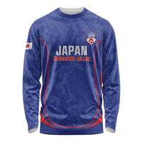 Custom Japan Football Long Sleeve Shirt 2026 Come On Samurai Blue - Wonder Print Shop
