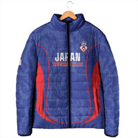 Custom Japan Football Padded Jacket 2026 Come On Samurai Blue - Wonder Print Shop