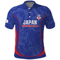 Custom Japan Football Polo Shirt 2026 Come On Samurai Blue - Wonder Print Shop
