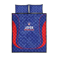 Japan Football Quilt Bed Set 2026 Come On Samurai Blue - Wonder Print Shop