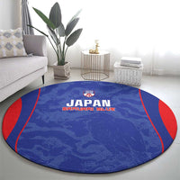 Japan Football Round Carpet 2026 Come On Samurai Blue - Wonder Print Shop