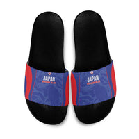 Japan Football Slide Sandals 2026 Come On Samurai Blue - Wonder Print Shop